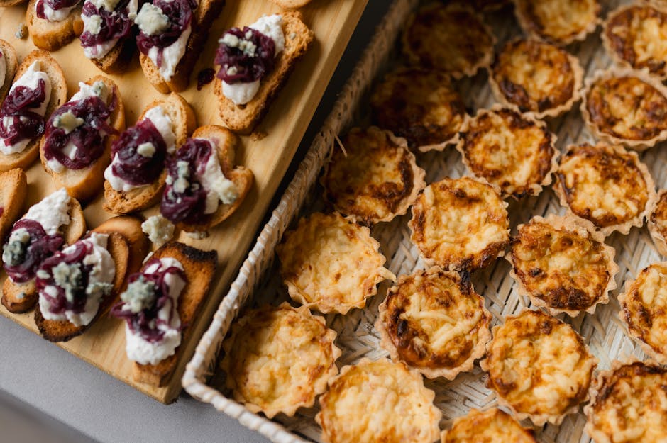 Gourmet appetizers for wedding catering